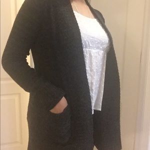 NEW gray sweater/cardigan